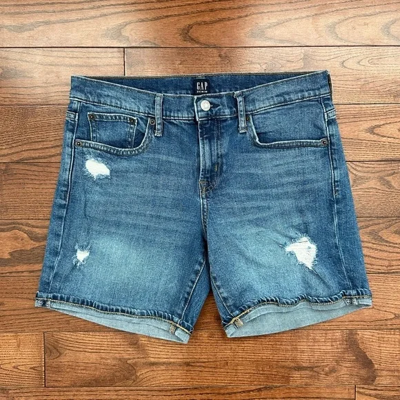 GAP Mid Rise Denim Short 5” - Picture 3 of 7